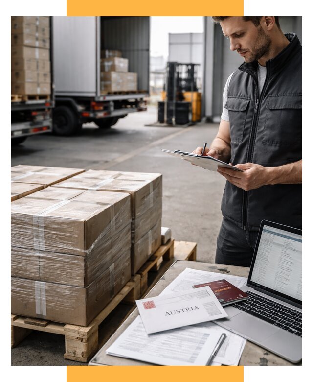 Доставка в Австрию от 67243 р. Логистика и экспорт СетСервис-Лхв